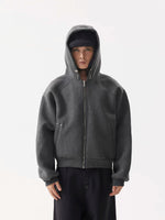 Heavyweight Boxy Zip-Up Hooded Sweatshirt 3