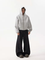 Heavyweight Boxy Zip-Up Hooded Sweatshirt 4