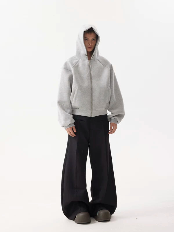 Heavyweight Boxy Zip-Up Hooded Sweatshirt 4