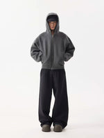 Heavyweight Boxy Zip-Up Hooded Sweatshirt 5