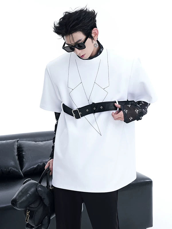 Heavyweight Deconstructed Padded Shoulder T-Shirt 2