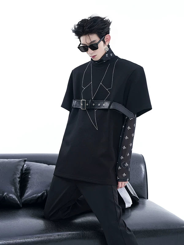 Heavyweight Deconstructed Padded Shoulder T-Shirt 3