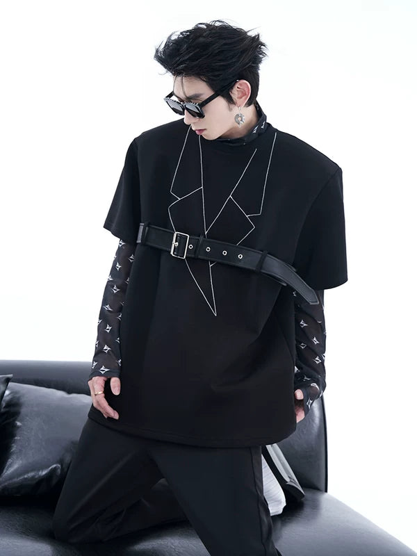 Heavyweight Deconstructed Padded Shoulder T-Shirt 5