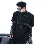5507786354086,5507786354087,5507786354088,5507786354089, Heavyweight Deconstructed Padded Shoulder T-Shirt