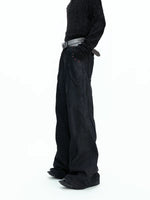 Heavyweight Distressed Washed Flare Jeans 2
