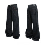 6150778203922,6150778203923,6150778203924,6150778203925,6204937314764, Heavyweight Distressed Washed Flare Jeans