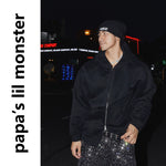 5948663937779,5948663937780,5948663937781,5948663937782,5948663937783, Heavyweight Double Zipper Hooded Sweatshirt Jacket