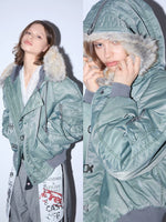 Heavyweight Fur Collar Flight Bomber Jacket 3