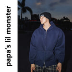6110199059762,6110199059763,6110199059764,6110199059765,6110199059766, Heavyweight Loose Fit Double Zipper Hoodie