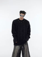 Heavyweight Metal Button Knit Sweater 1
