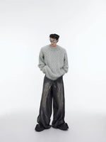 Heavyweight Metal Button Knit Sweater 5