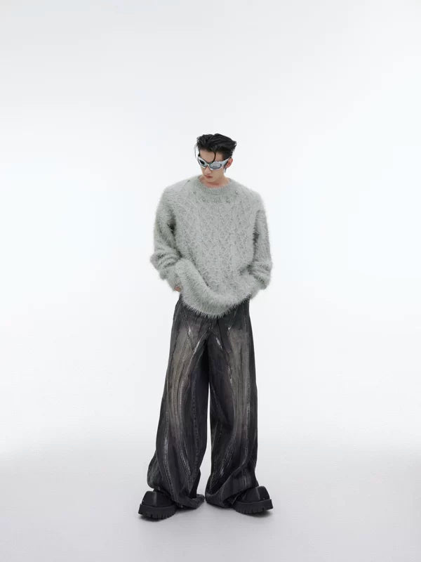 Heavyweight Metal Button Knit Sweater 5