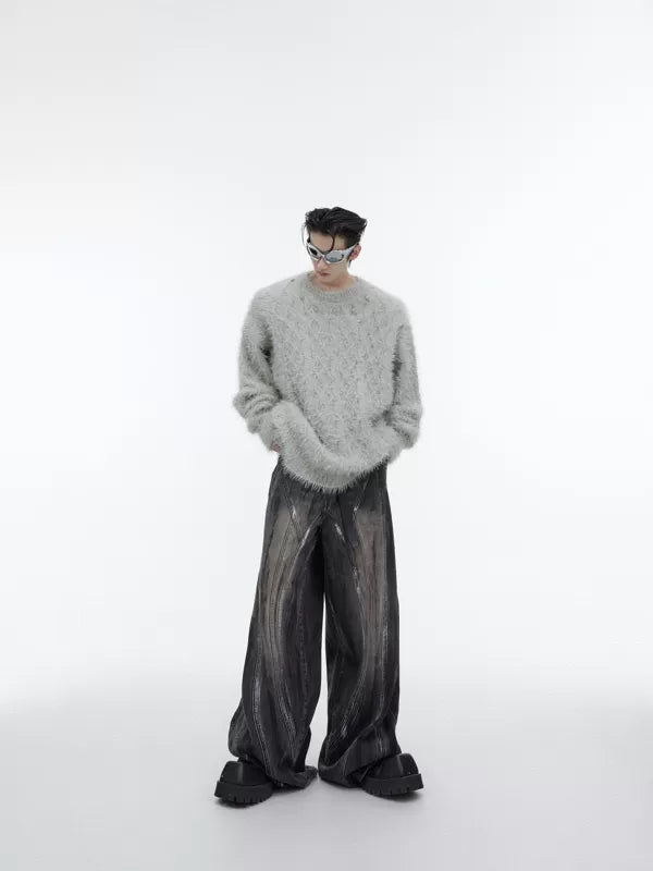 6029693440164,6029693440170,6029693440176, Heavyweight Metal Button Knit Sweater