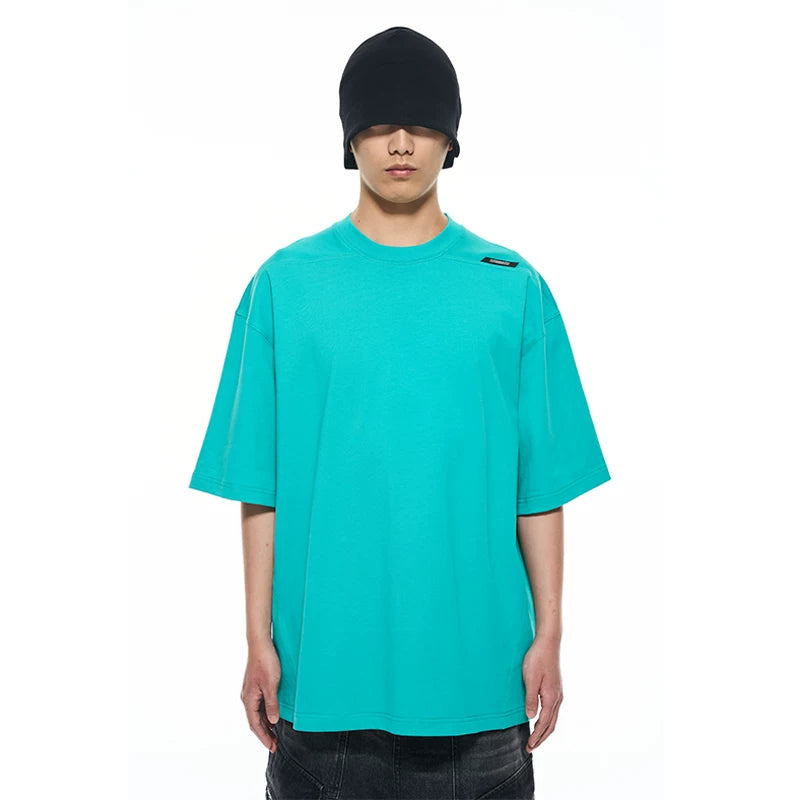 4851630497042,4849873825804,4849873825807,4849873825810,4849873825813, Heavyweight Oversized Basic Short Sleeve T-Shirt