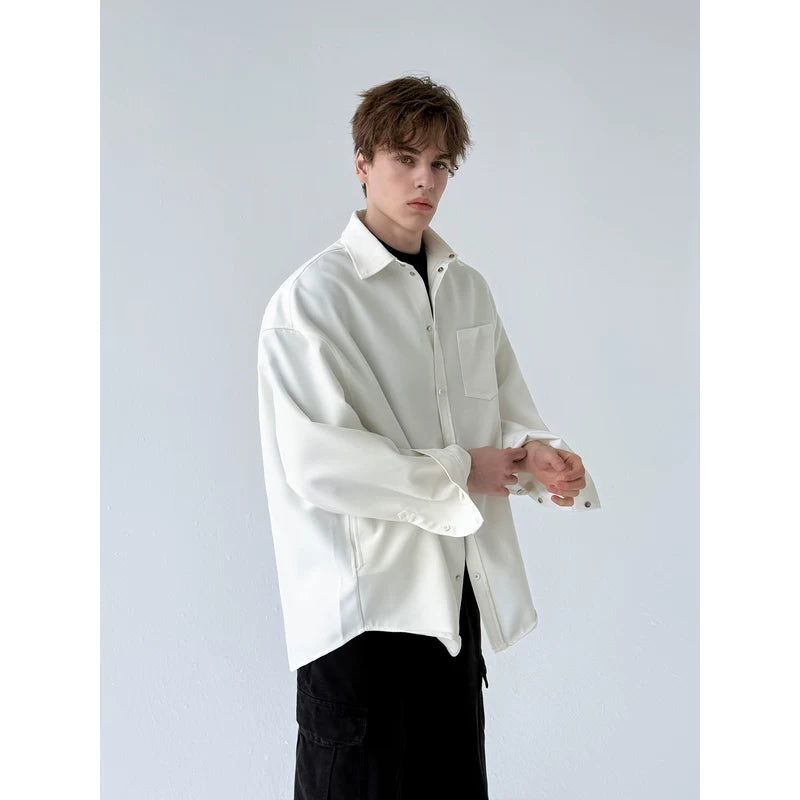 Heavyweight Oversized Button-Up Shirt Jacket 3