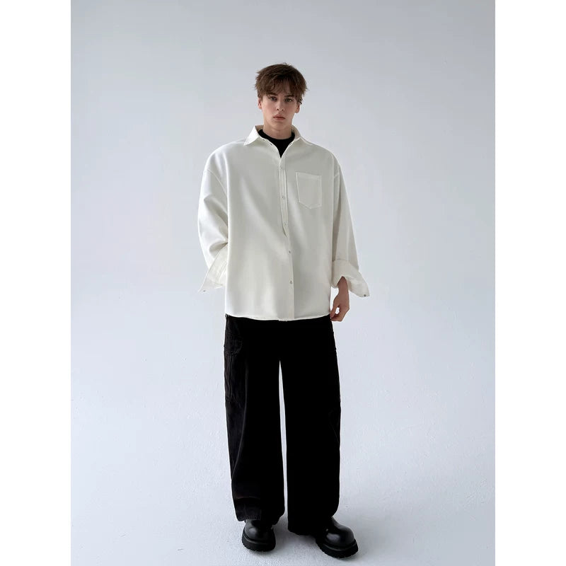 Heavyweight Oversized Button-Up Shirt Jacket 4