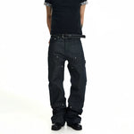 6242876447198,6242876447199,6242876447200,6242876447201,6242876447202, Heavyweight Patchwork Rhinestone Denim Pants