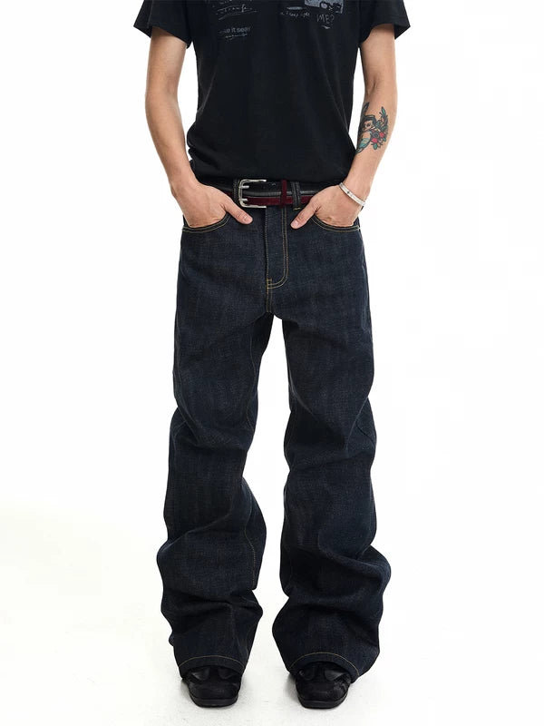 Heavyweight Raw Selvedge Straight Leg Jeans 2