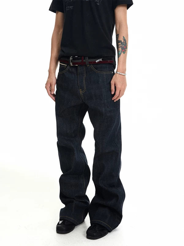 Heavyweight Raw Selvedge Straight Leg Jeans 4