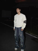 Heavyweight Ribbed Knit Crewneck Sweater 5