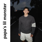 5768853559521,5768853559522,5768853559523,6140687006863, Heavyweight Ribbed Knit Crewneck Sweater