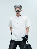 Heavyweight Shoulder Pad Beaded T-Shirt 3