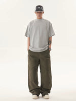 Heavyweight Washed Mock Neck T-Shirt 2
