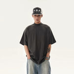 5496204434150,5496204434151,5496204434152,5496204434153, Heavyweight Washed Mock Neck T-Shirt