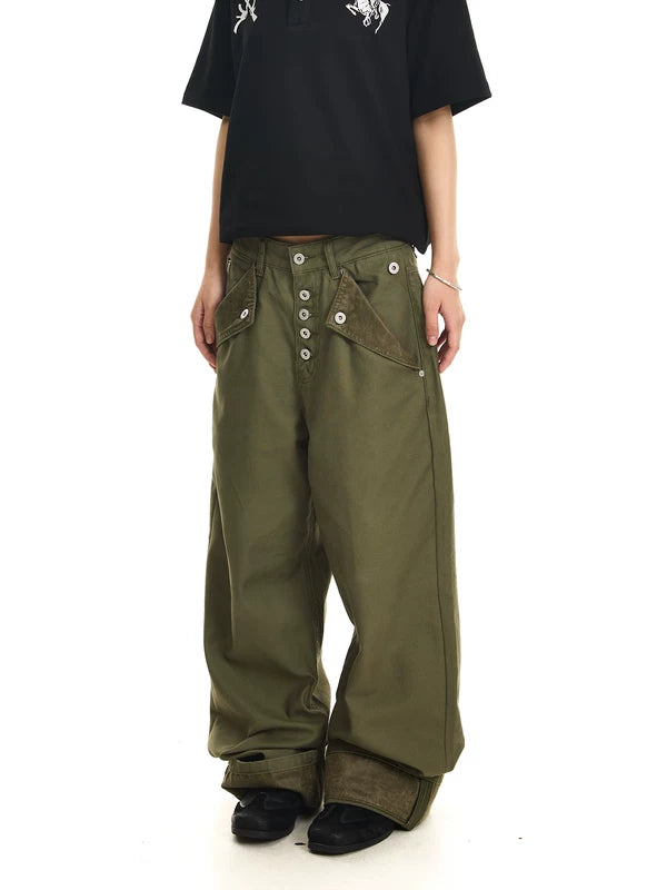 Herringbone Cargo Pants 1