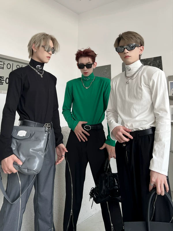 High-Neck Long-Sleeve T-Shirt 2