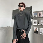4899204217883,4899204217884,4899204217885,4899204217886, High-Neck Long-Sleeve T-Shirt