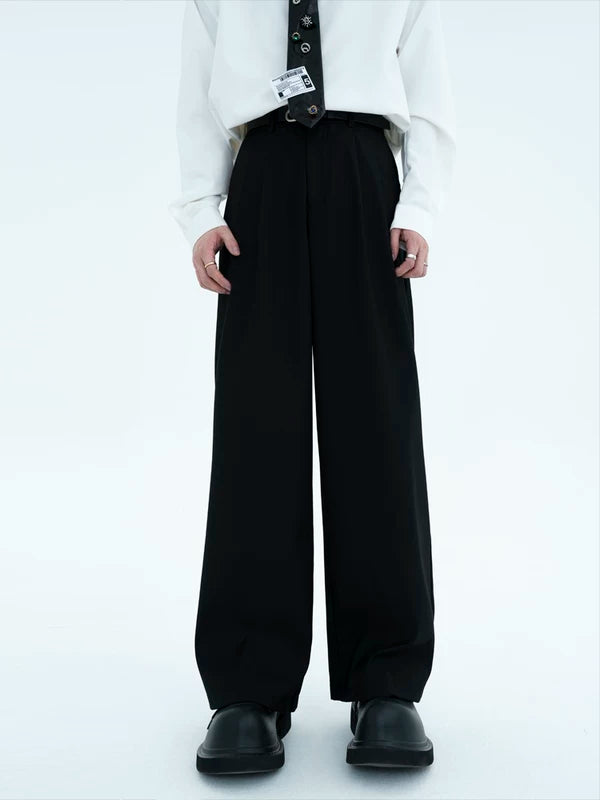 High-Waisted Loose Wide-Leg Pants 4
