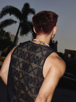 Hollow-Out Knit Tank Top 4
