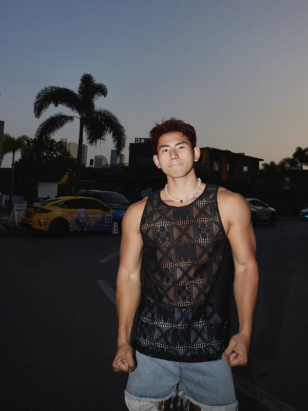 Hollow-Out Knit Tank Top 5