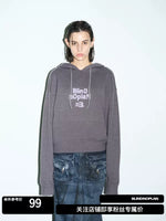 Hooded Logo Knit Pullover Sweater 1