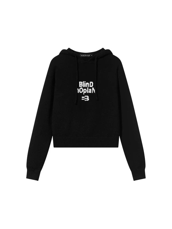 Hooded Logo Knit Pullover Sweater 5