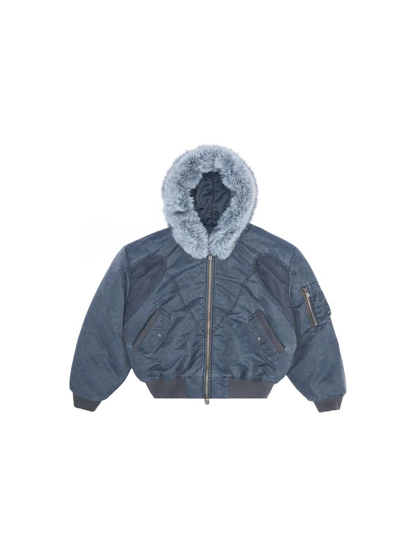 6173619635089,6173619635090,6173619635091, Hooded MA1 Flight Bomber Jacket