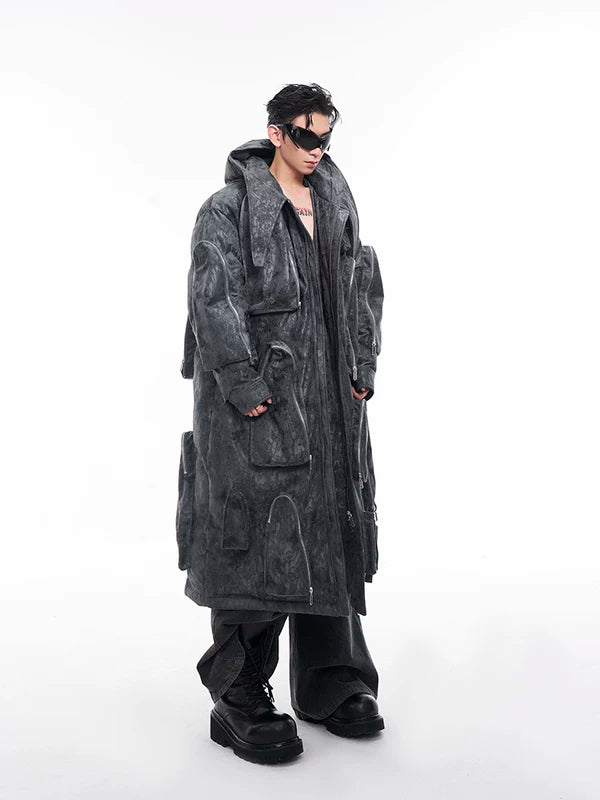Hooded Multi-Pocket Winter Coat 3