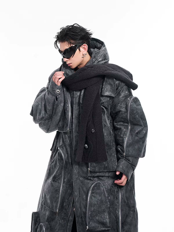 Hooded Multi-Pocket Winter Coat 4