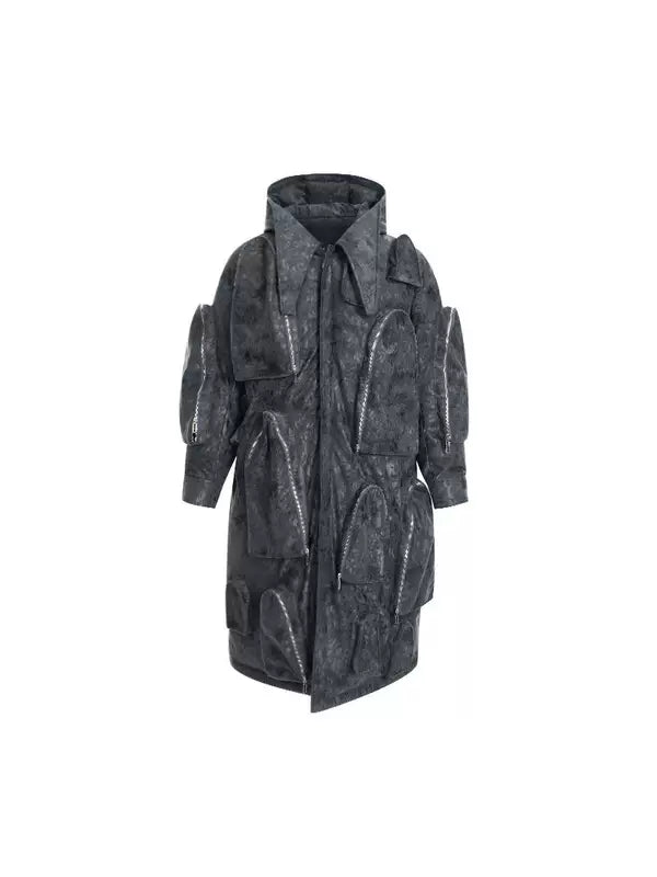 Hooded Multi-Pocket Winter Coat 5