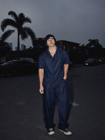 Hooded Short-Sleeve Denim Shirt and Pants 1