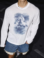 Horse Graphic Lightweight Long-Sleeve T-Shirt 3