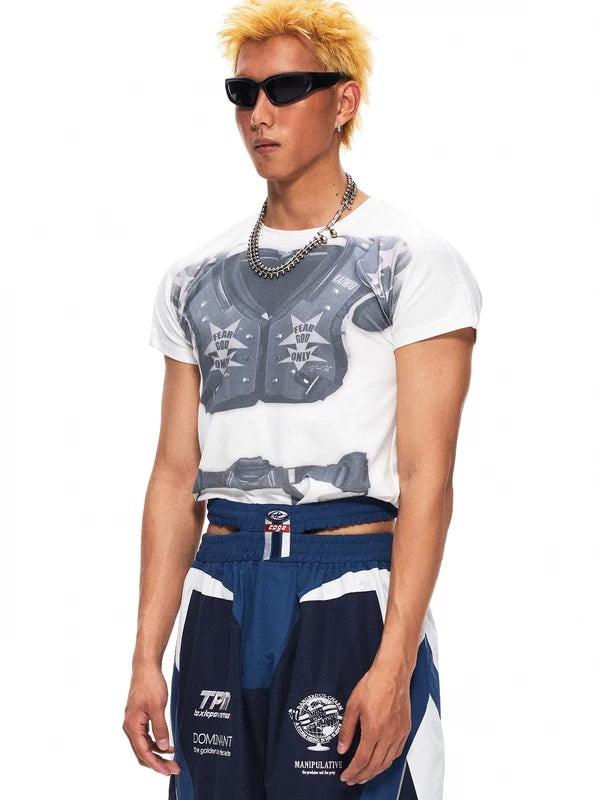 Ice Hockey Armor Print T-Shirt 2