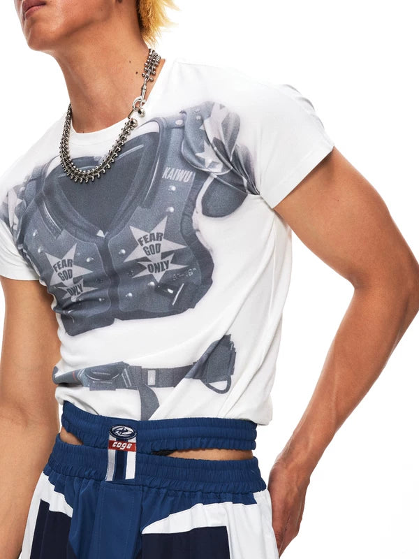 Ice Hockey Armor Print T-Shirt 4