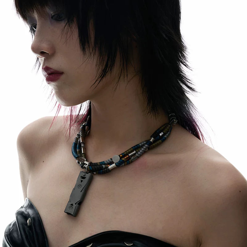 Industrial Beaded Choker Necklace 1