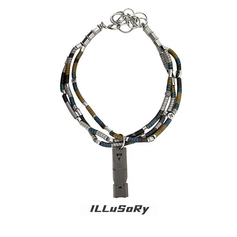 Industrial Beaded Choker Necklace 3