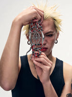 Industrial Style Beaded Collarbone Necklace 2