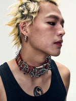 Industrial Style Beaded Collarbone Necklace 4