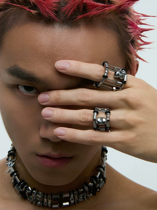 Industrial Style Metal Cage Ring 1