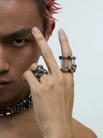 Industrial Style Metal Cage Ring 2